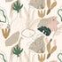 Safari 4 Panel Mural in beige color - pattern number RB247 - by Grandeco in the Day Dreamers collection