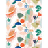 Pieces 4 Panel Mural in multi-colored color - pattern number RB254 - by Grandeco in the Day Dreamers collection