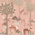 Unicorn 6 Panel Mural in pink color - pattern number RB351 - by Grandeco in the Day Dreamers collection
