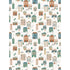 Wood Plain 4 Panel Mural in multi-colored color - pattern number RB393 - by Grandeco in the Day Dreamers collection