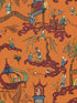 Ping Wallpaper in Pumpkin Port color - pattern number SC WP16254D0003 - by Scalamandre in the collection