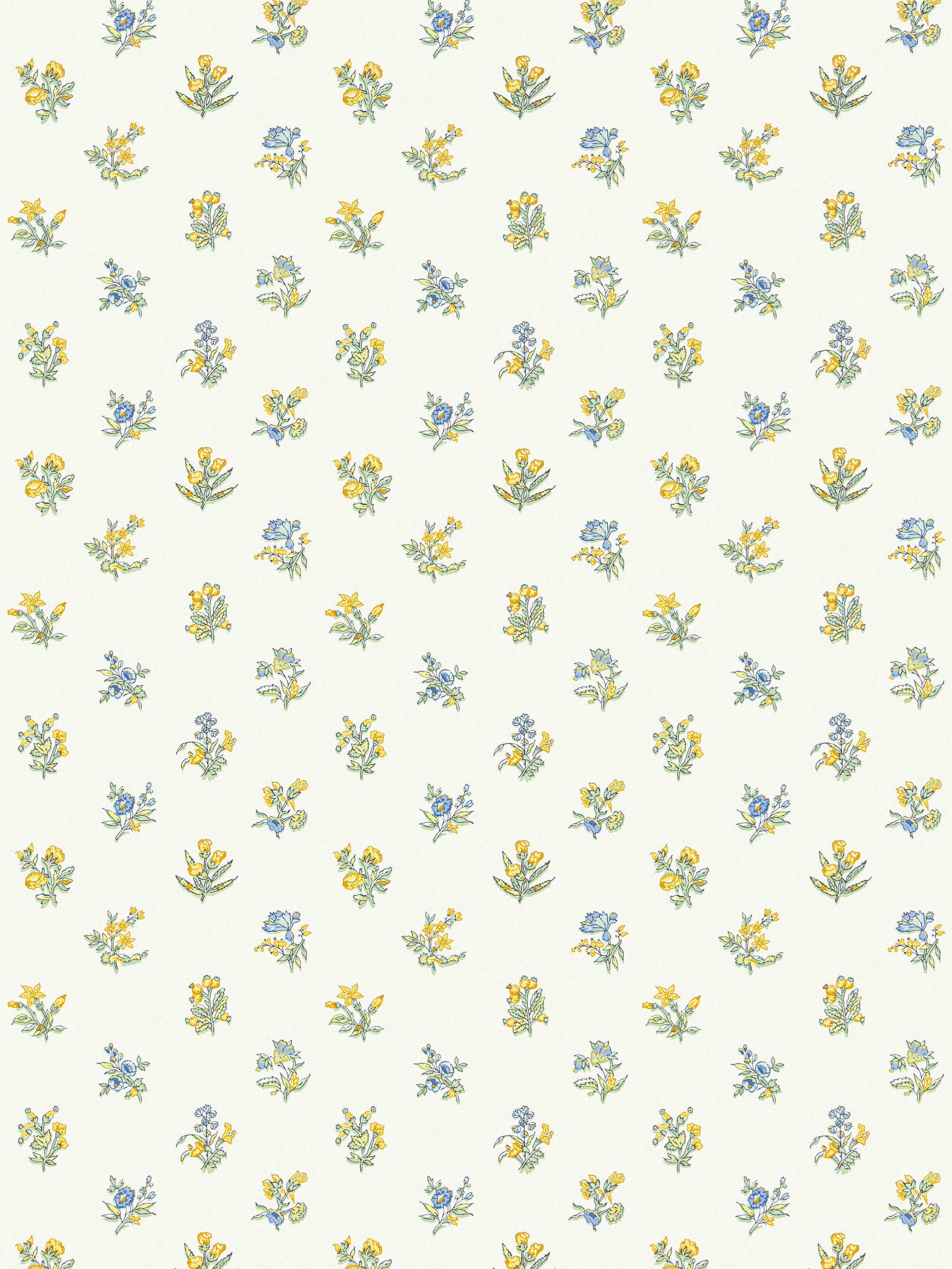 Summer Flora wallpaper in golden meadow color - pattern number SC WP81053D0001 - by Scalamandre in the  collection