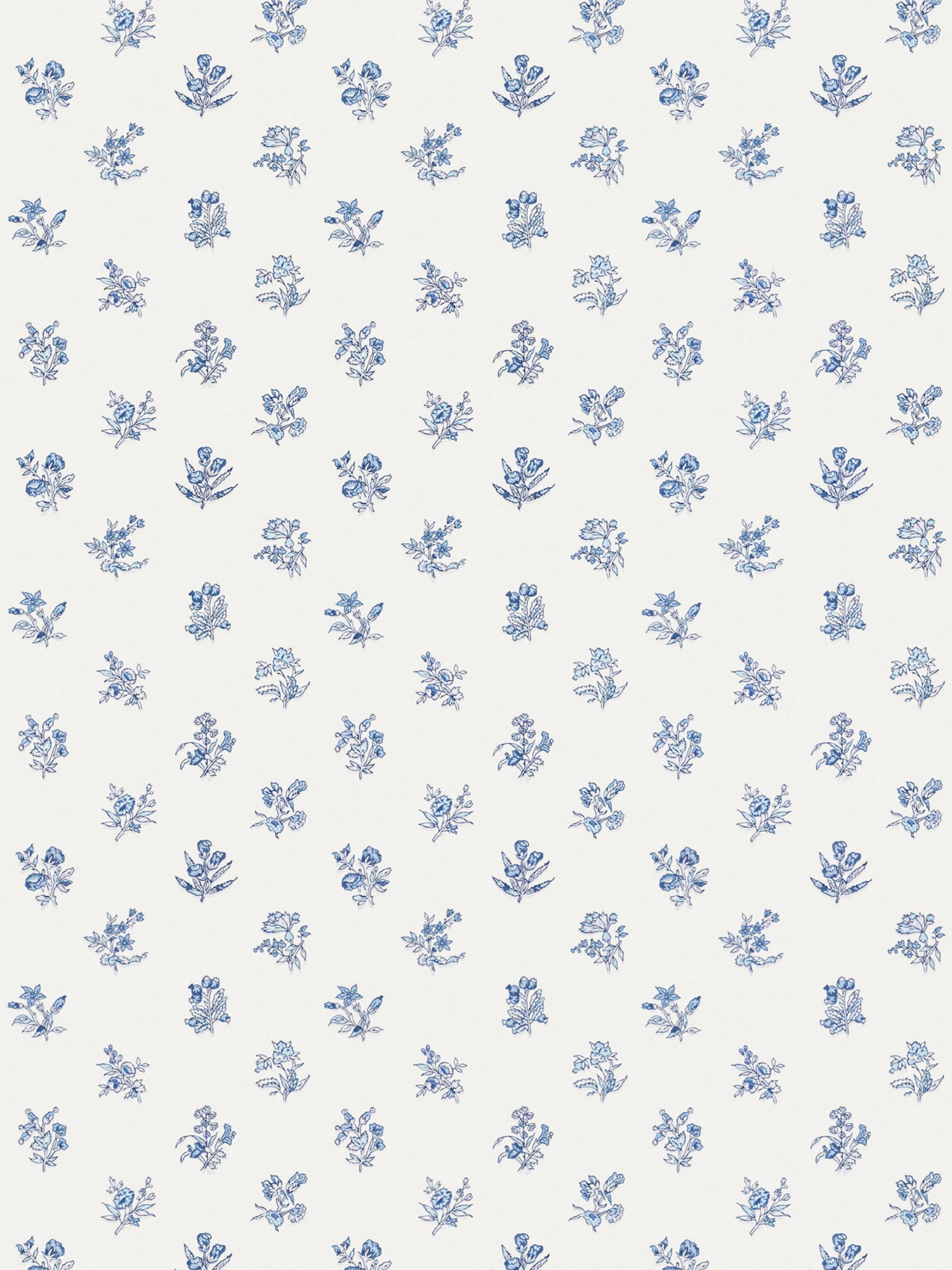 Summer Flora wallpaper in misty blueberry color - pattern number SC WP81053D0002 - by Scalamandre in the  collection