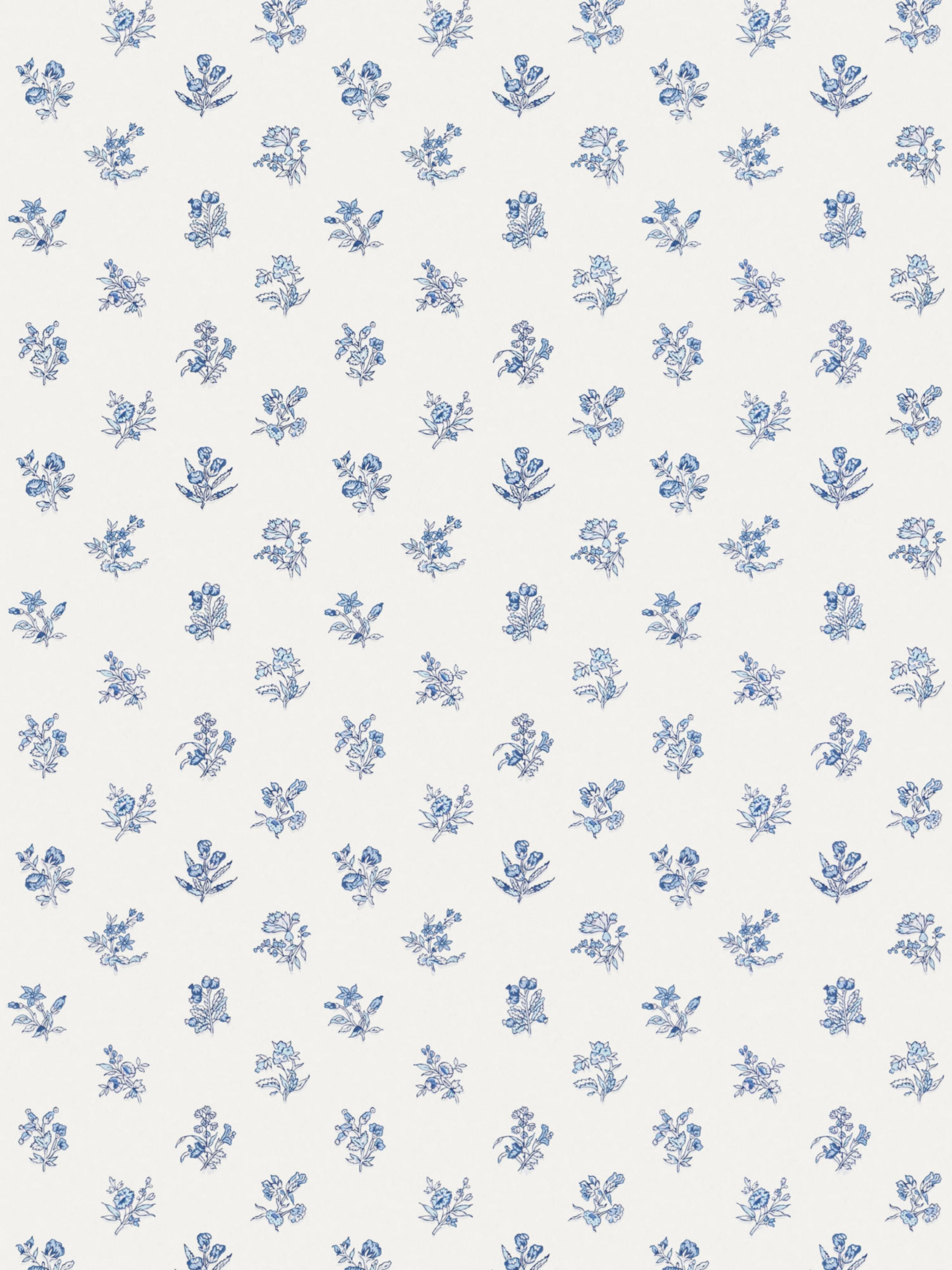 Summer Flora wallpaper in misty blueberry color - pattern number SC WP81053D0002 - by Scalamandre in the  collection