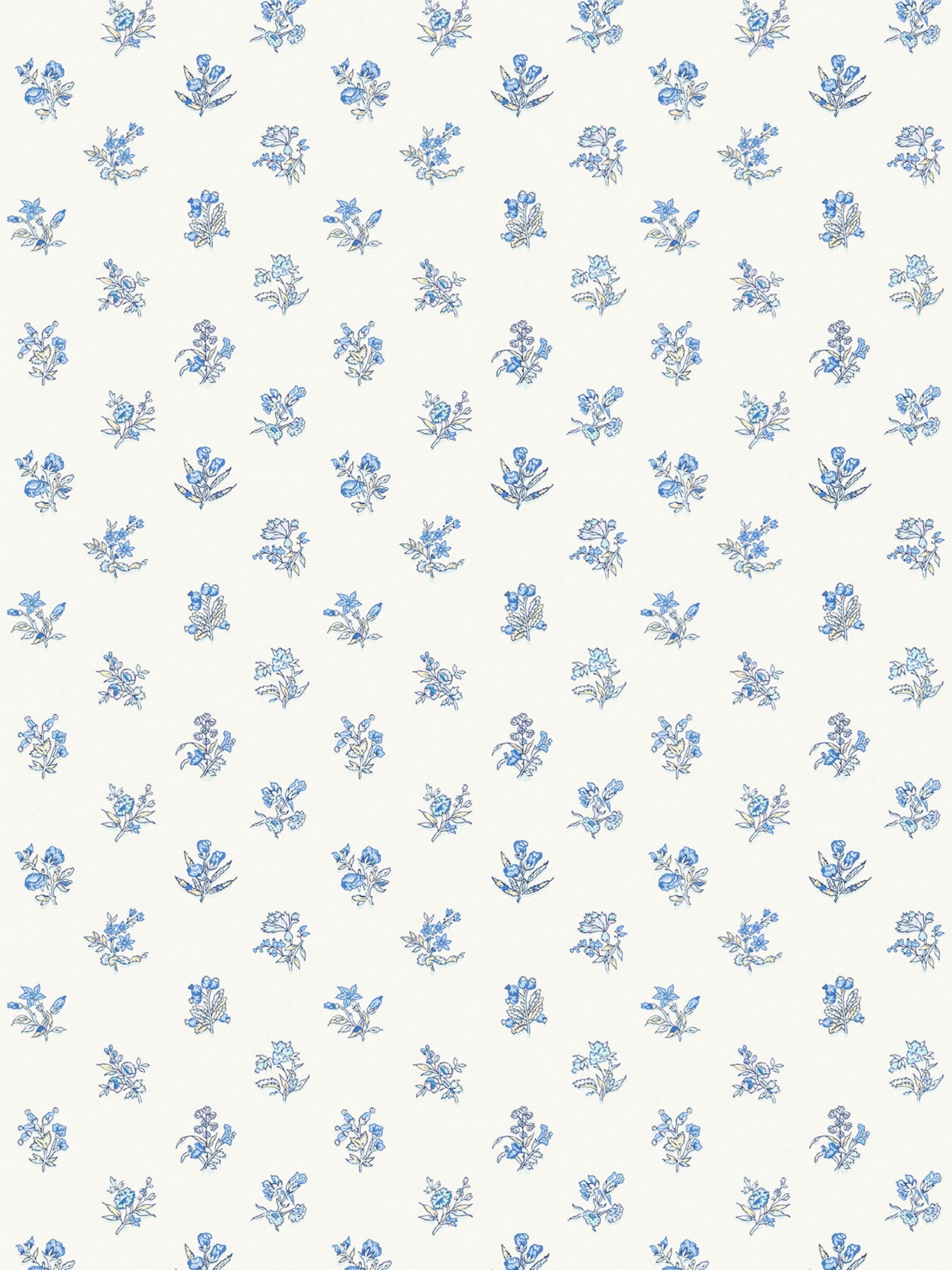 Summer Flora wallpaper in aqua bluejay color - pattern number SC WP81053D0003 - by Scalamandre in the  collection