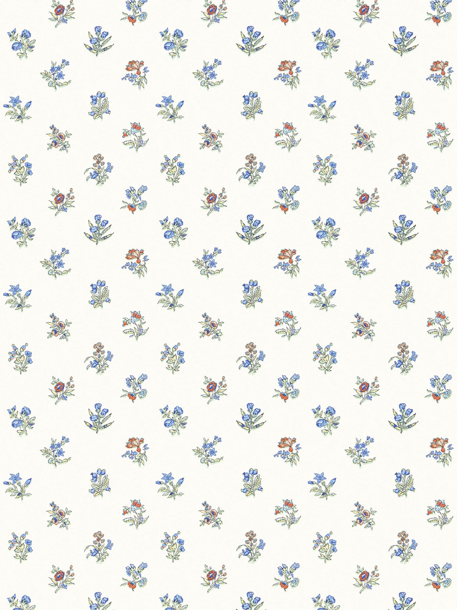 Summer Flora wallpaper in cobalt rouge color - pattern number SC WP81053D0004 - by Scalamandre in the  collection