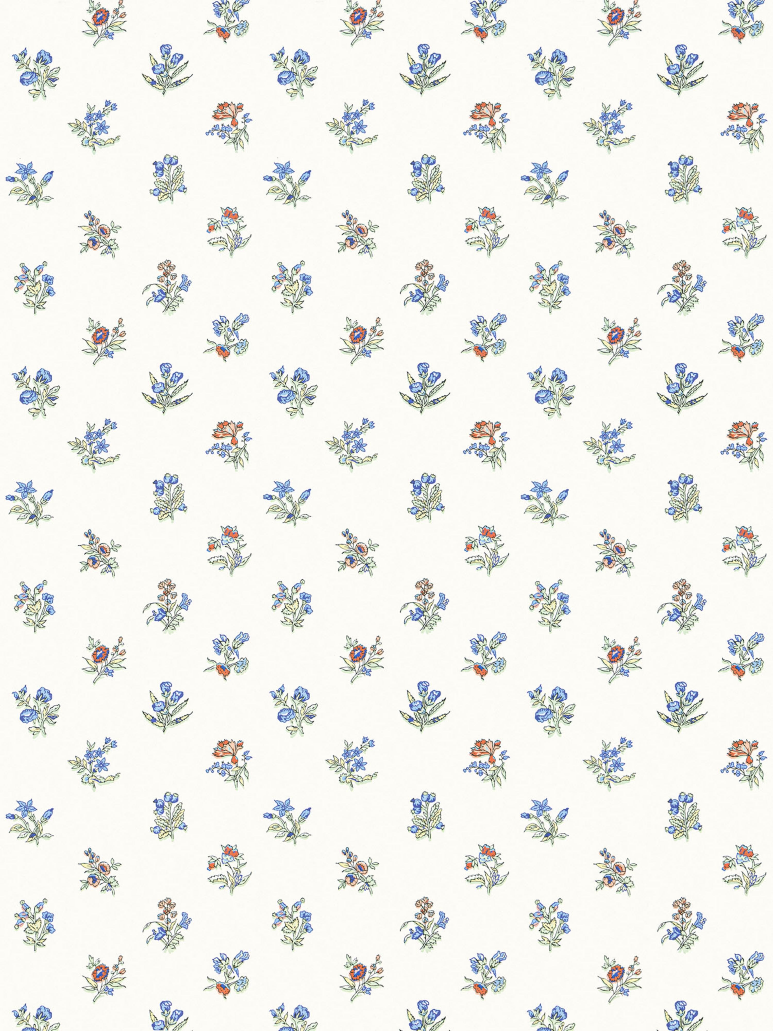 Summer Flora wallpaper in cobalt rouge color - pattern number SC WP81053D0004 - by Scalamandre in the  collection