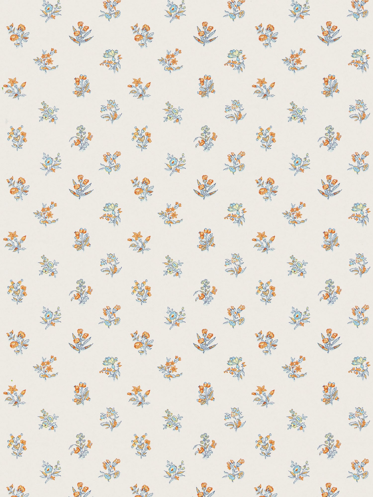 Summer Flora wallpaper in tangerine sky color - pattern number SC WP81053D0005 - by Scalamandre in the  collection
