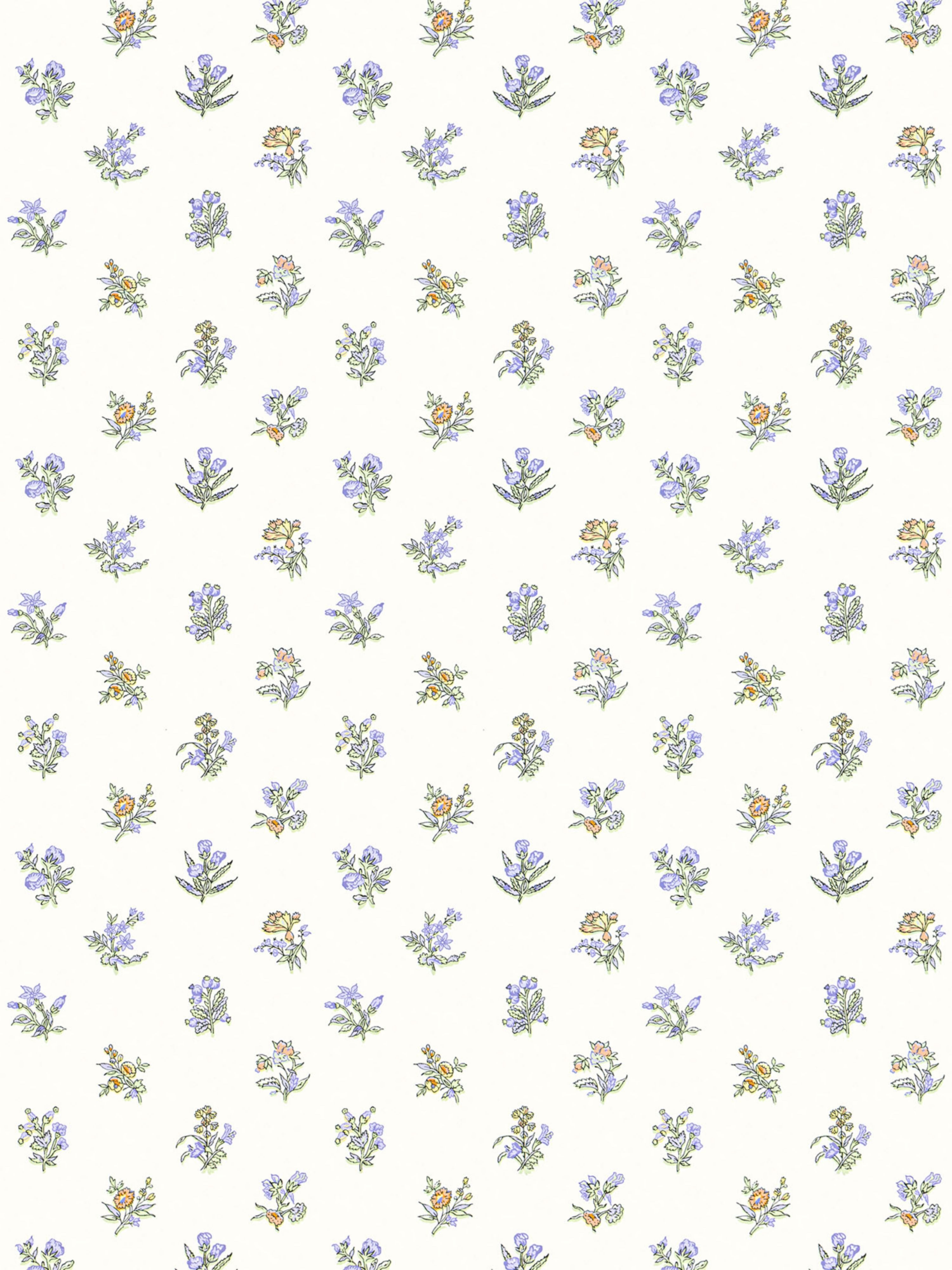 Summer Flora wallpaper in lavender color - pattern number SC WP81053D0010 - by Scalamandre in the  collection