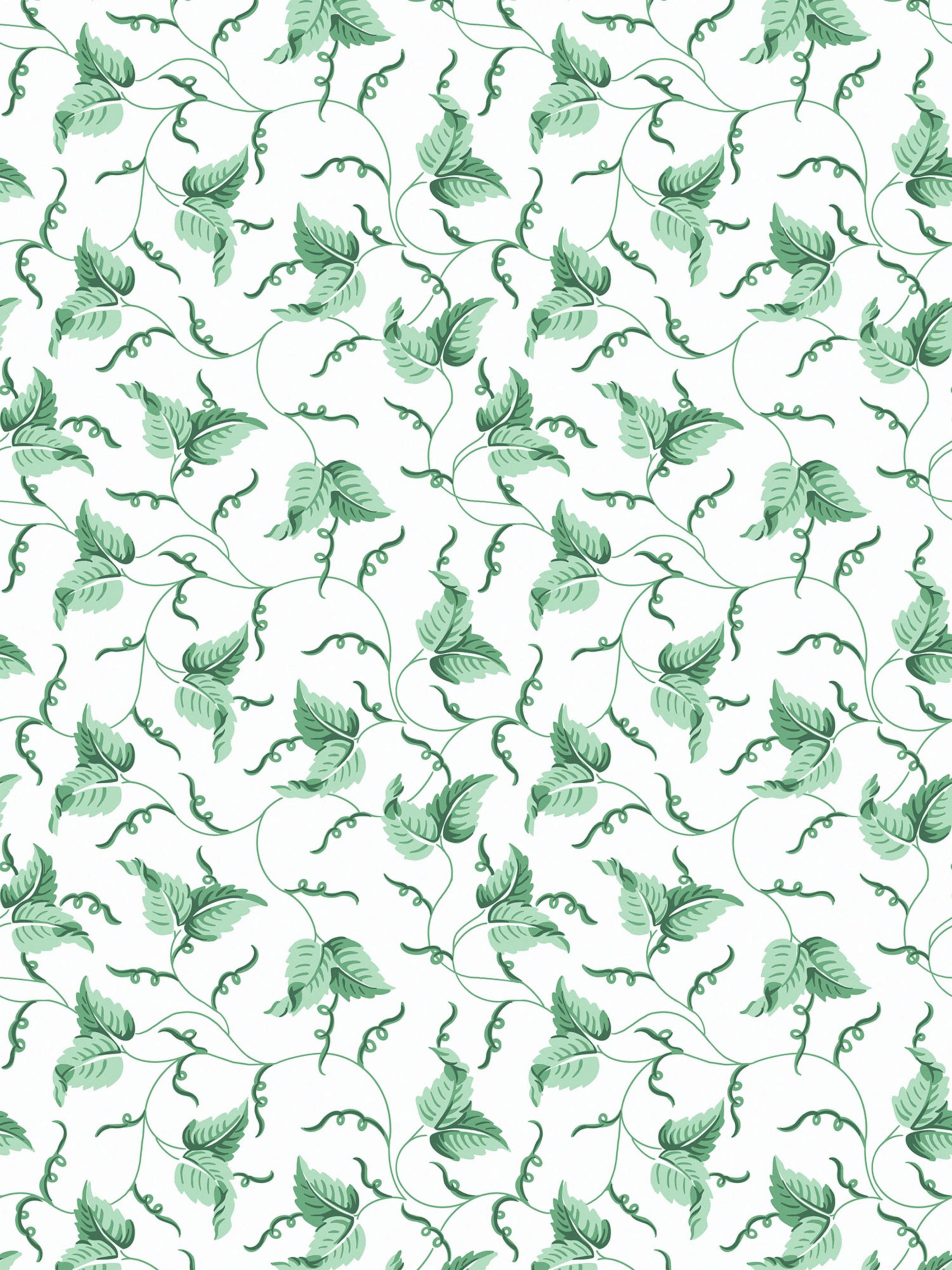Angle Leaf wallpaper in jade color - pattern number SC WP81525D0005 - by Scalamandre in the  collection