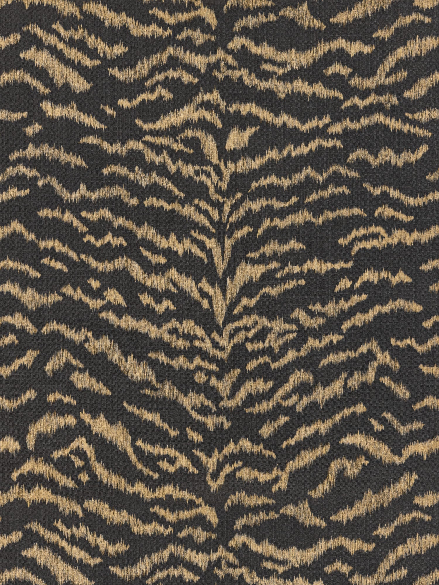 Tigress wallpaper in bronze on black color - pattern number SC 0006WP88506 - by Scalamandre in the  collection