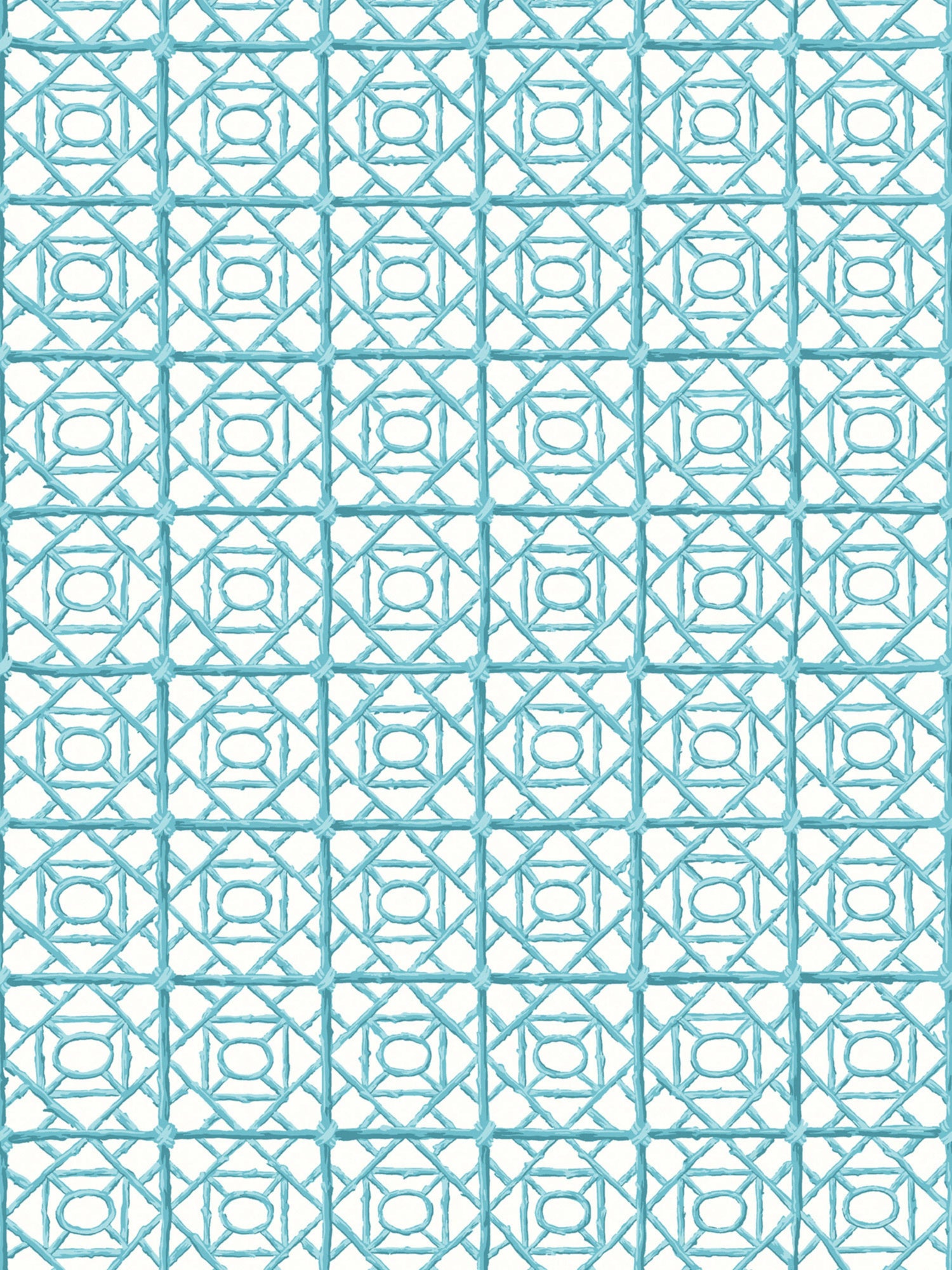 Ormond Fret wallpaper in aquamarine color - pattern number SC WP88613D0008 - by Scalamandre in the  collection