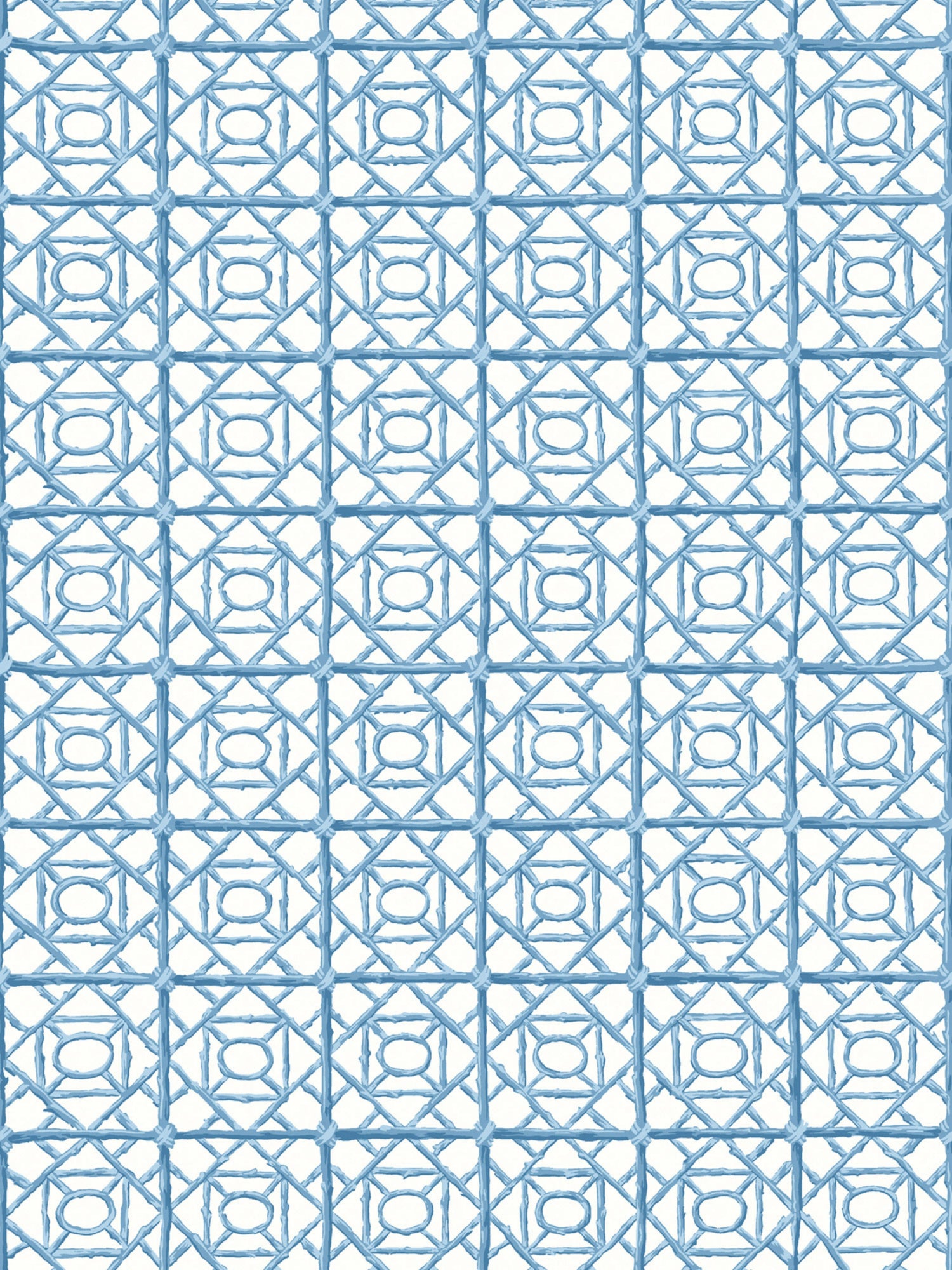 Ormond Fret wallpaper in misty blue color - pattern number SC WP88613D0010 - by Scalamandre in the  collection