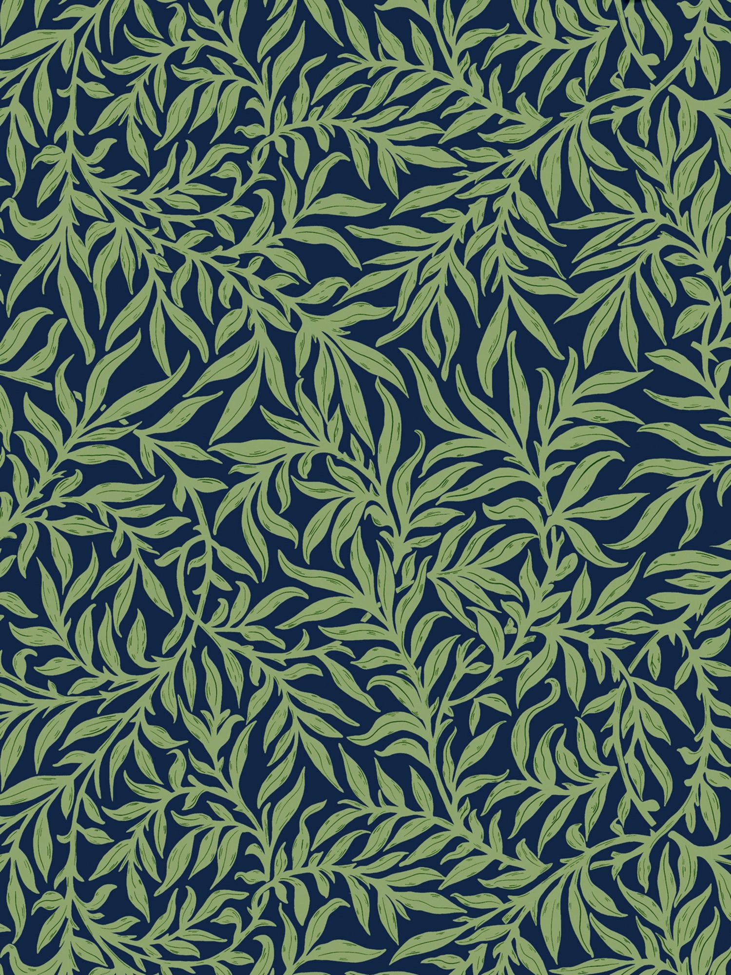 Willow wallpaper in midnight color - pattern number SC WP88614D0003 - by Scalamandre in the  collection