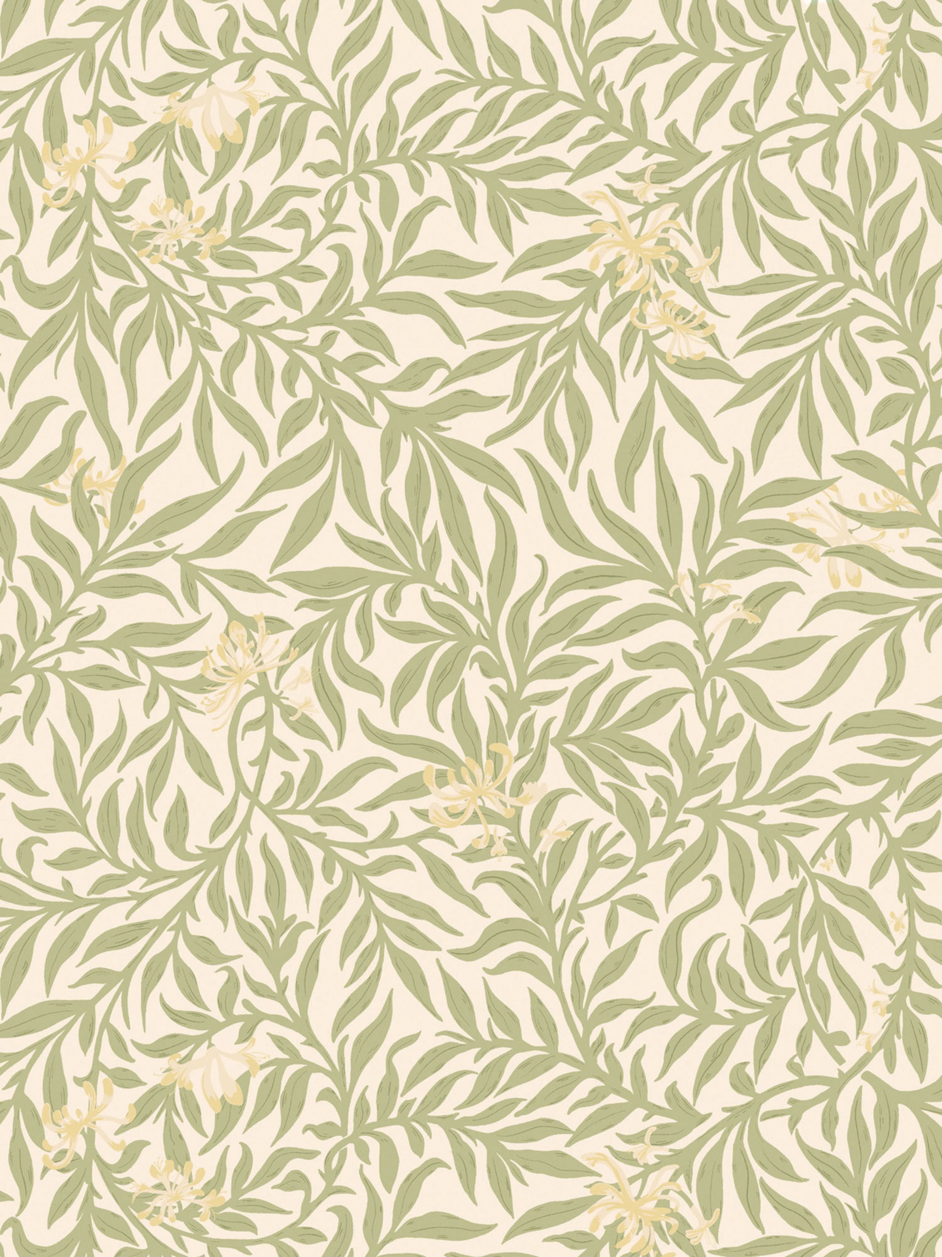 Honeysuckle wallpaper in sage color - pattern number SC WP88617D0004 - by Scalamandre in the  collection