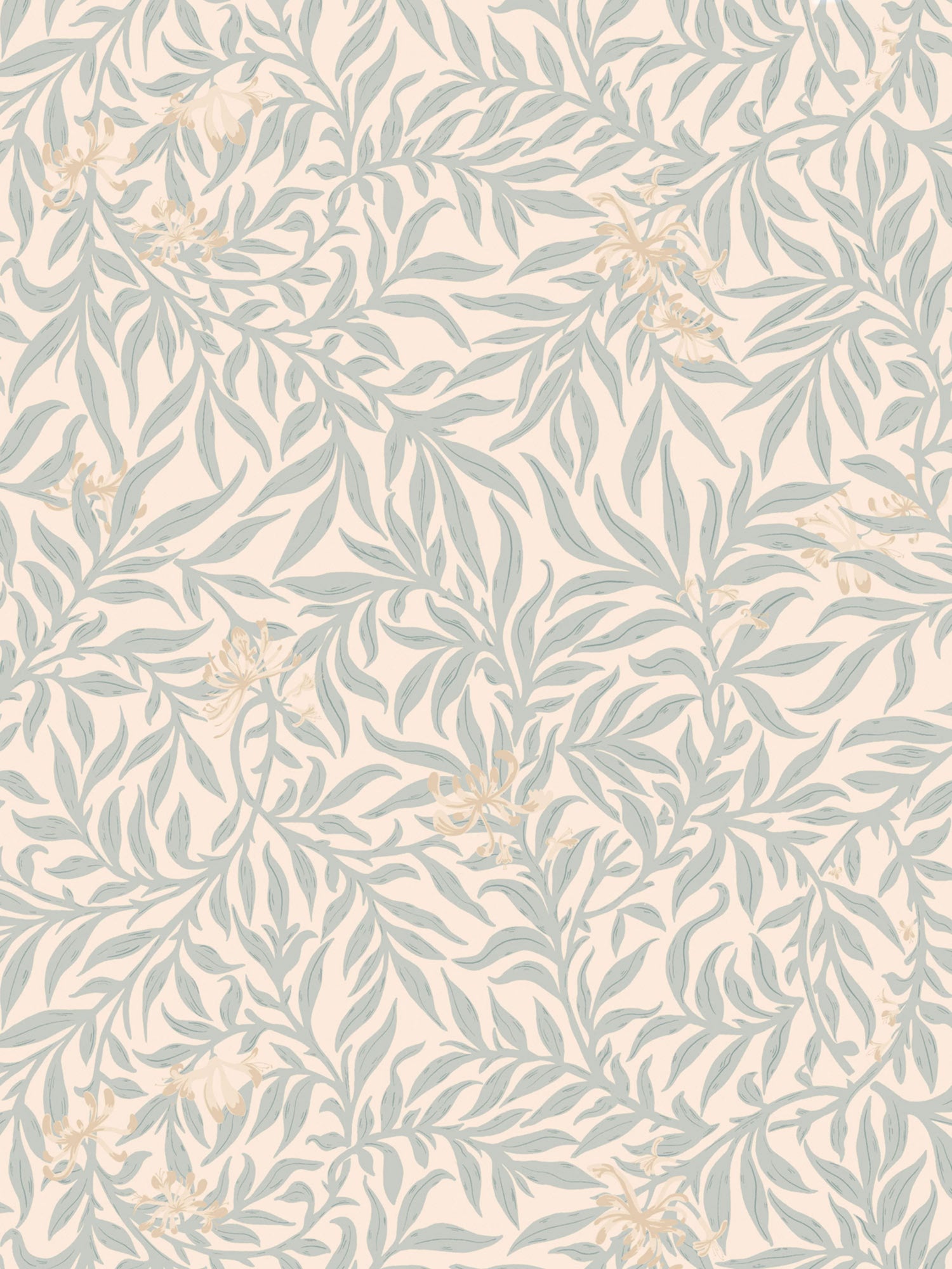 Honeysuckle wallpaper in mineral color - pattern number SC WP88617D0006 - by Scalamandre in the  collection