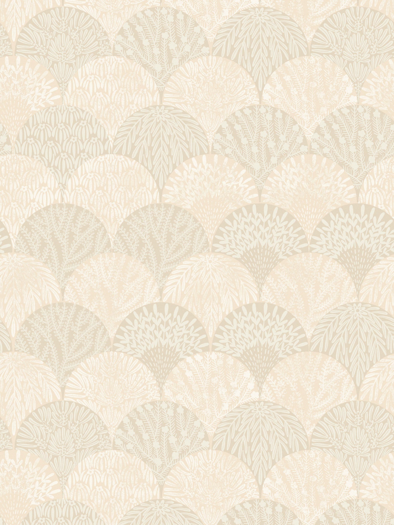 Herb Garden wallpaper in parchment color - pattern number SC WP88618D0001 - by Scalamandre in the  collection