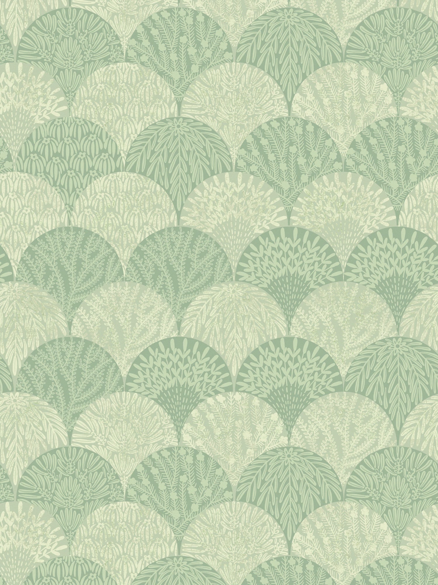 Herb Garden wallpaper in sage color - pattern number SC WP88618D0004 - by Scalamandre in the  collection