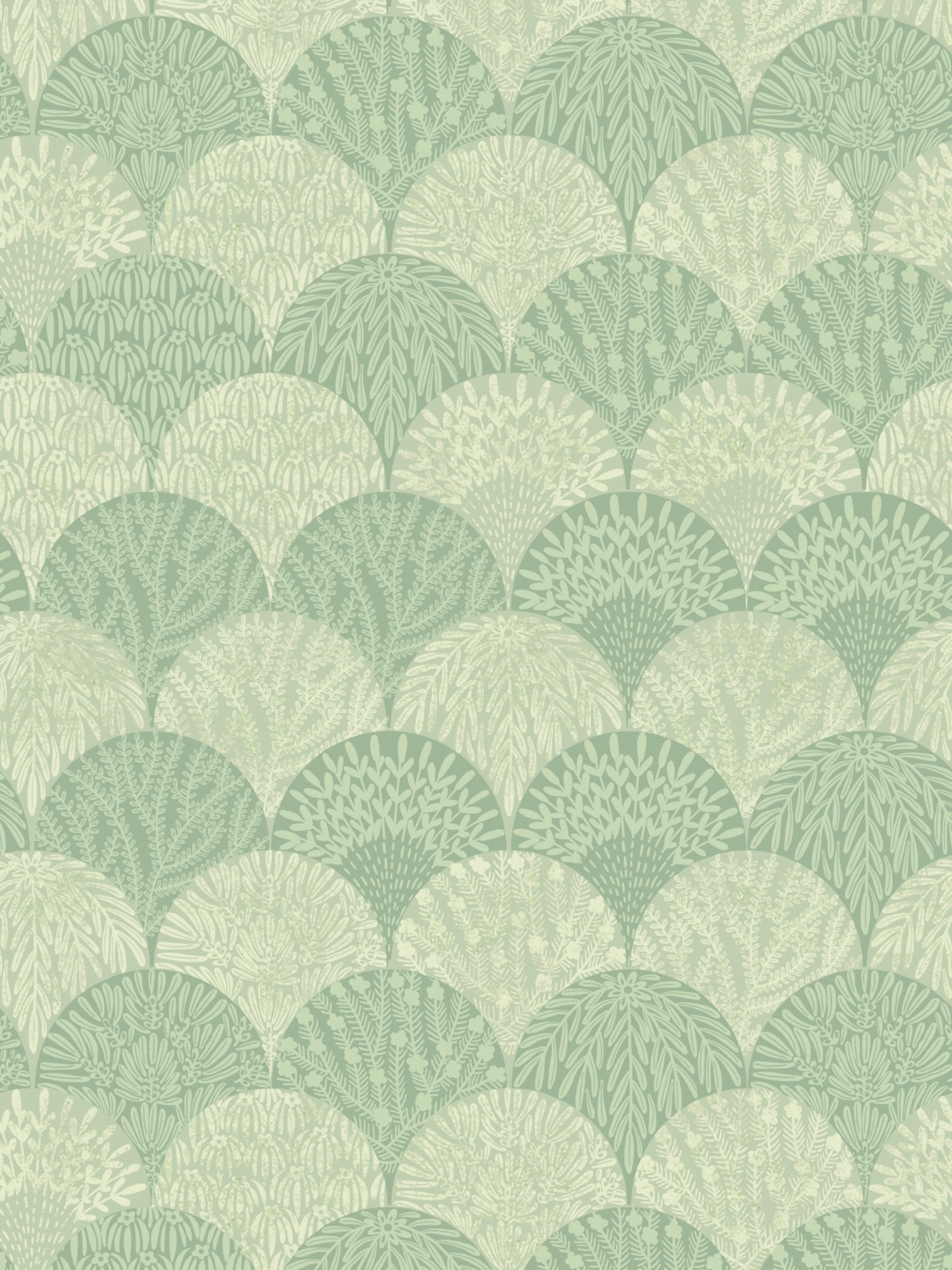 Herb Garden wallpaper in sage color - pattern number SC WP88618D0004 - by Scalamandre in the  collection