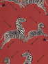 Zebras fabric in masai red color - pattern number SC 0001WP81388M - by Scalamandre in the  collection