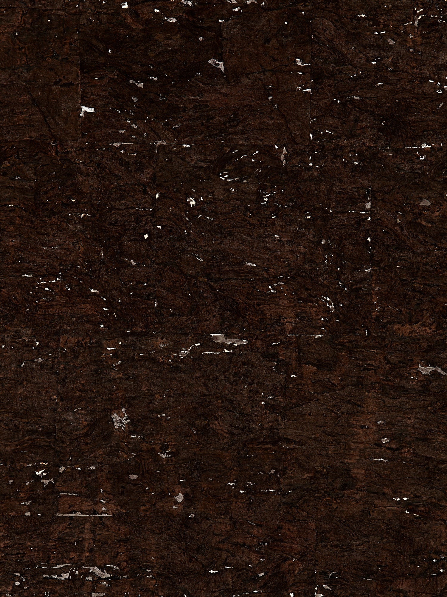 Carbonized Cork wallpaper in espresso and silver color - pattern number SC 0001WP88352 - by Scalamandre in the  collection