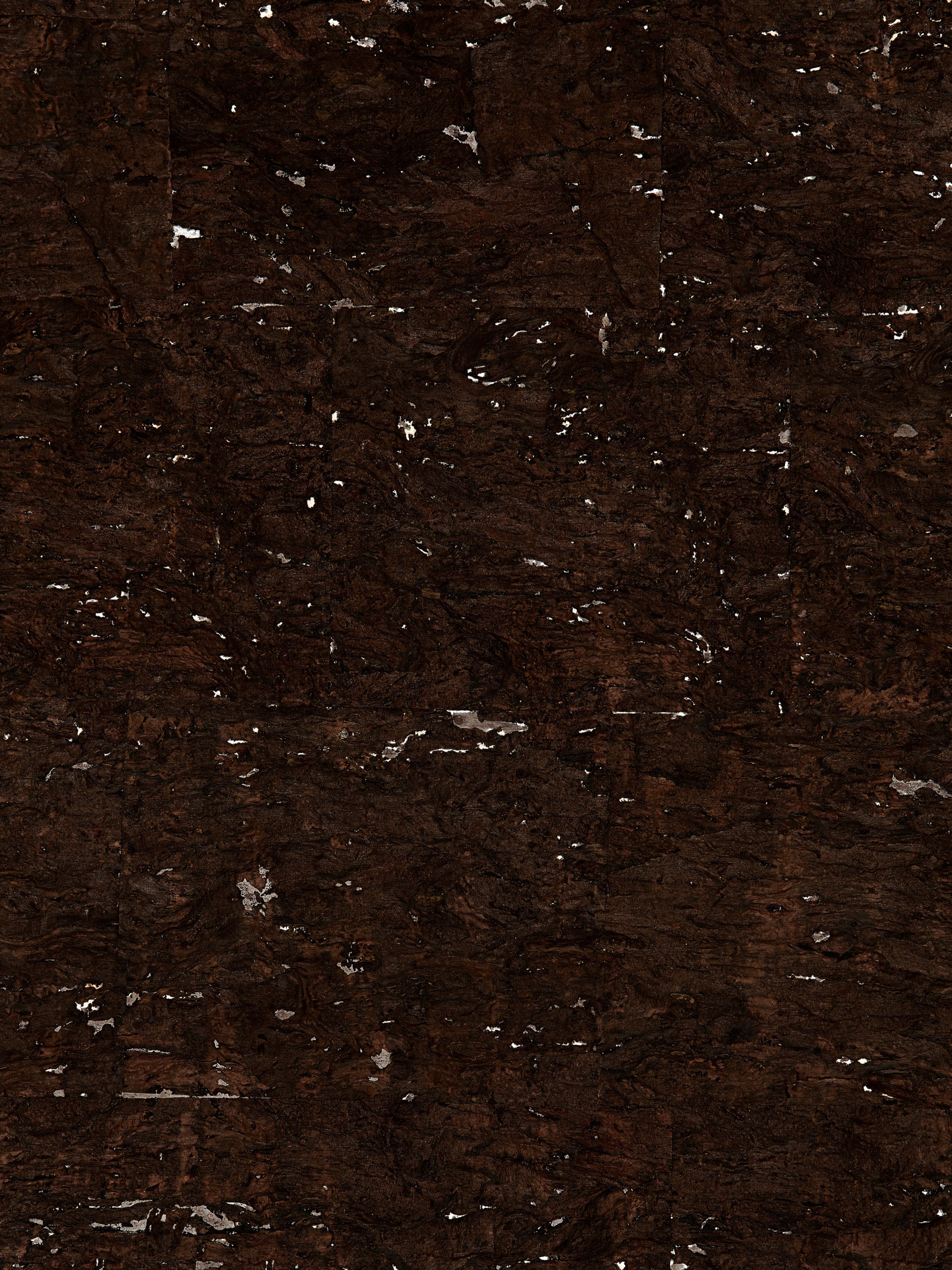 Carbonized Cork wallpaper in espresso and silver color - pattern number SC 0001WP88352 - by Scalamandre in the  collection