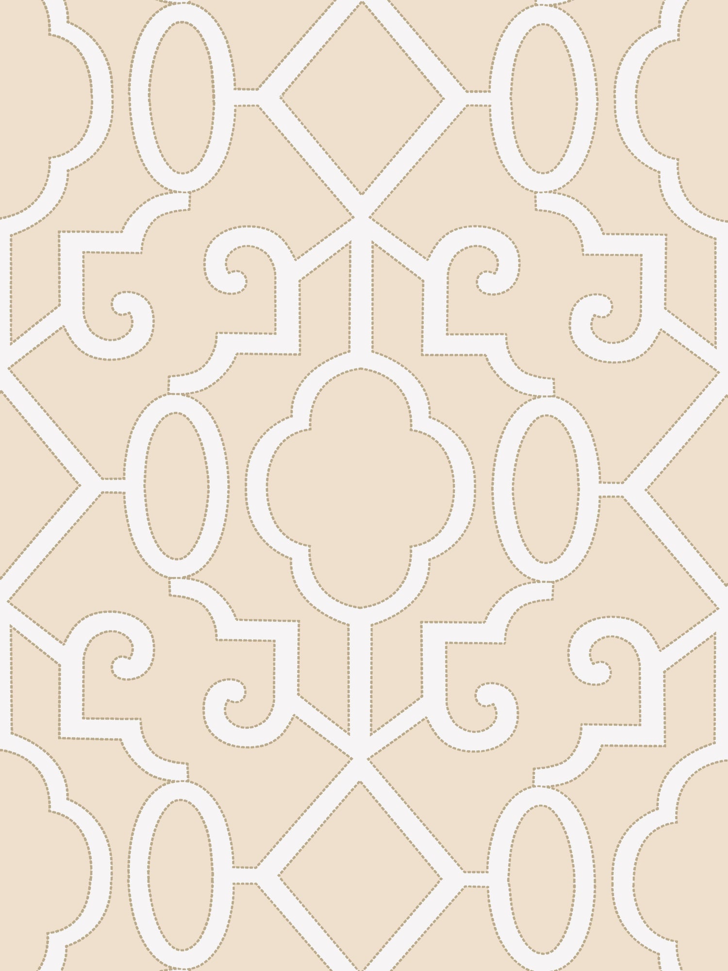 Ming Fretwork wallpaper in alabaster color - pattern number SC 0001WP88356 - by Scalamandre in the  collection