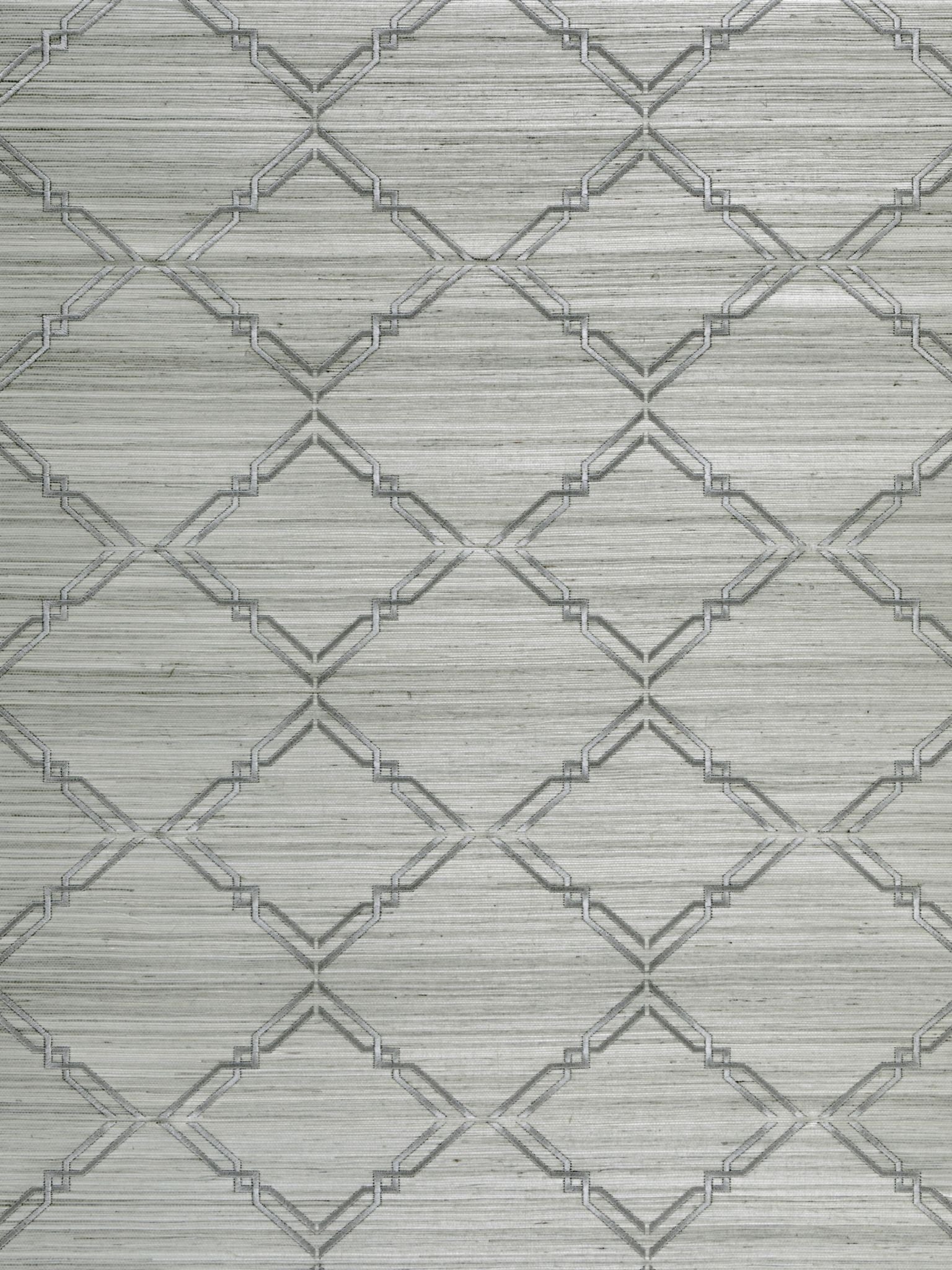 Monroe Embroidered Grasscloth fabric in glacier color - pattern number SC 0001WP88383 - by Scalamandre in the  collection