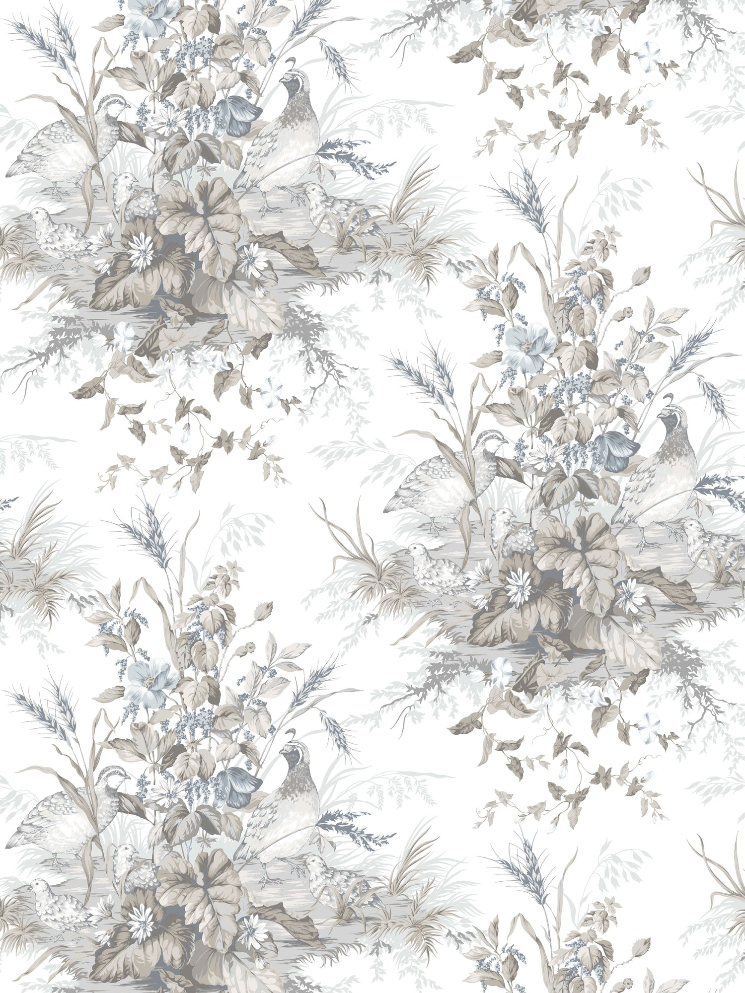 Edwins Covey wallpaper in grisaille color - pattern number SC 0001WP88434 - by Scalamandre in the  collection