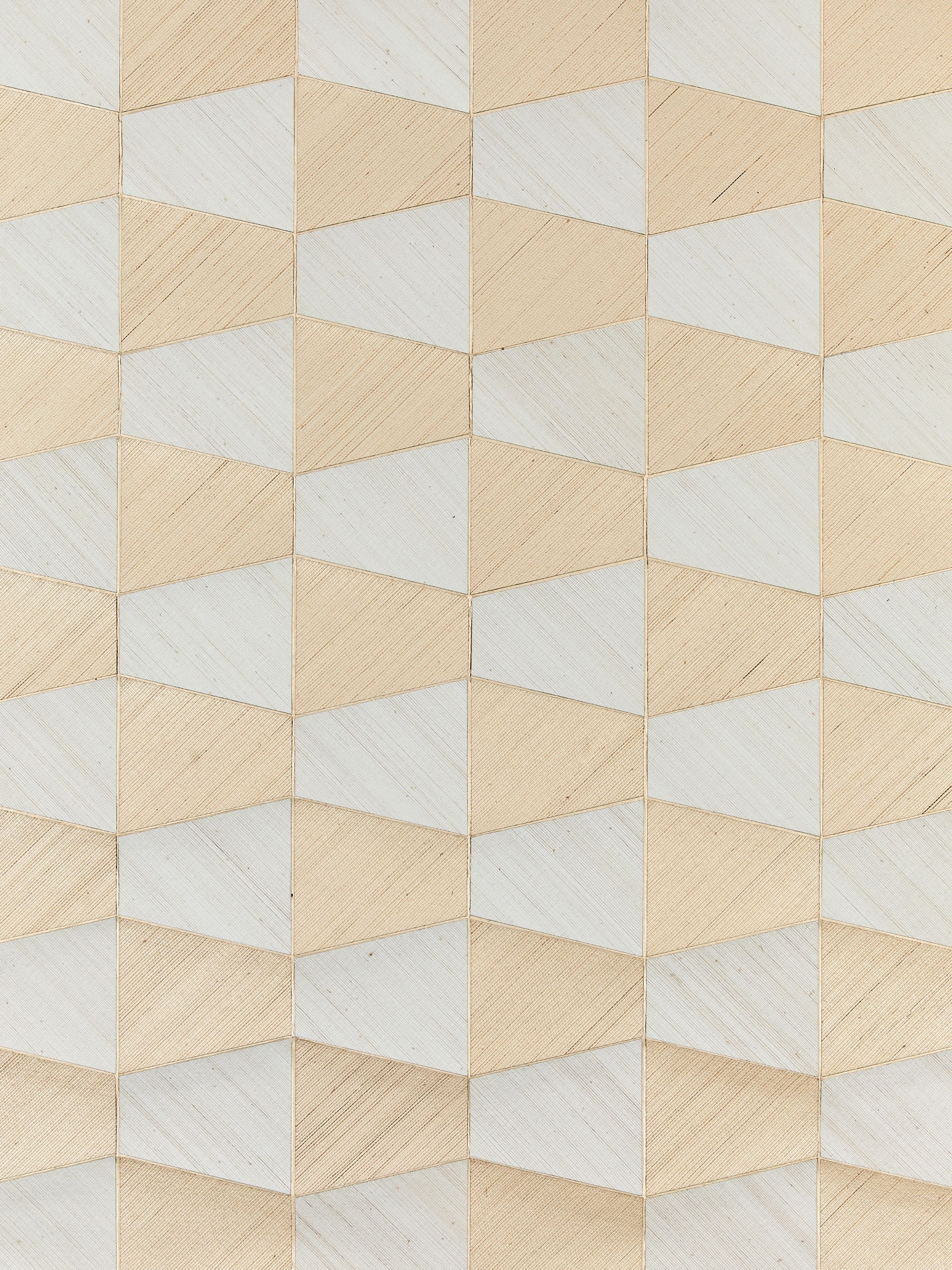 Staccato Abaca And Sisal wallpaper in ivory and sand color - pattern number SC 0001WP88464 - by Scalamandre in the  collection
