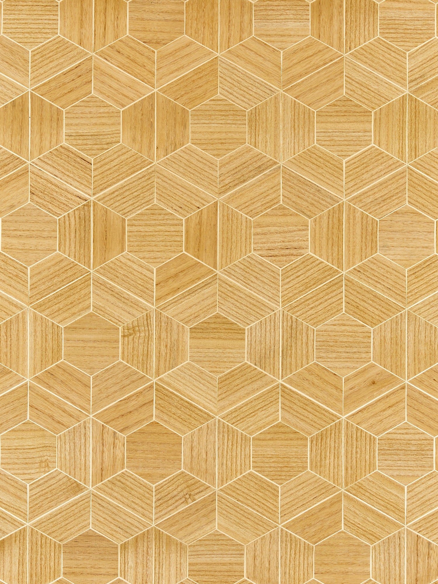 Hive Wood wallpaper in cashew color - pattern number SC 0001WP88467 - by Scalamandre in the  collection