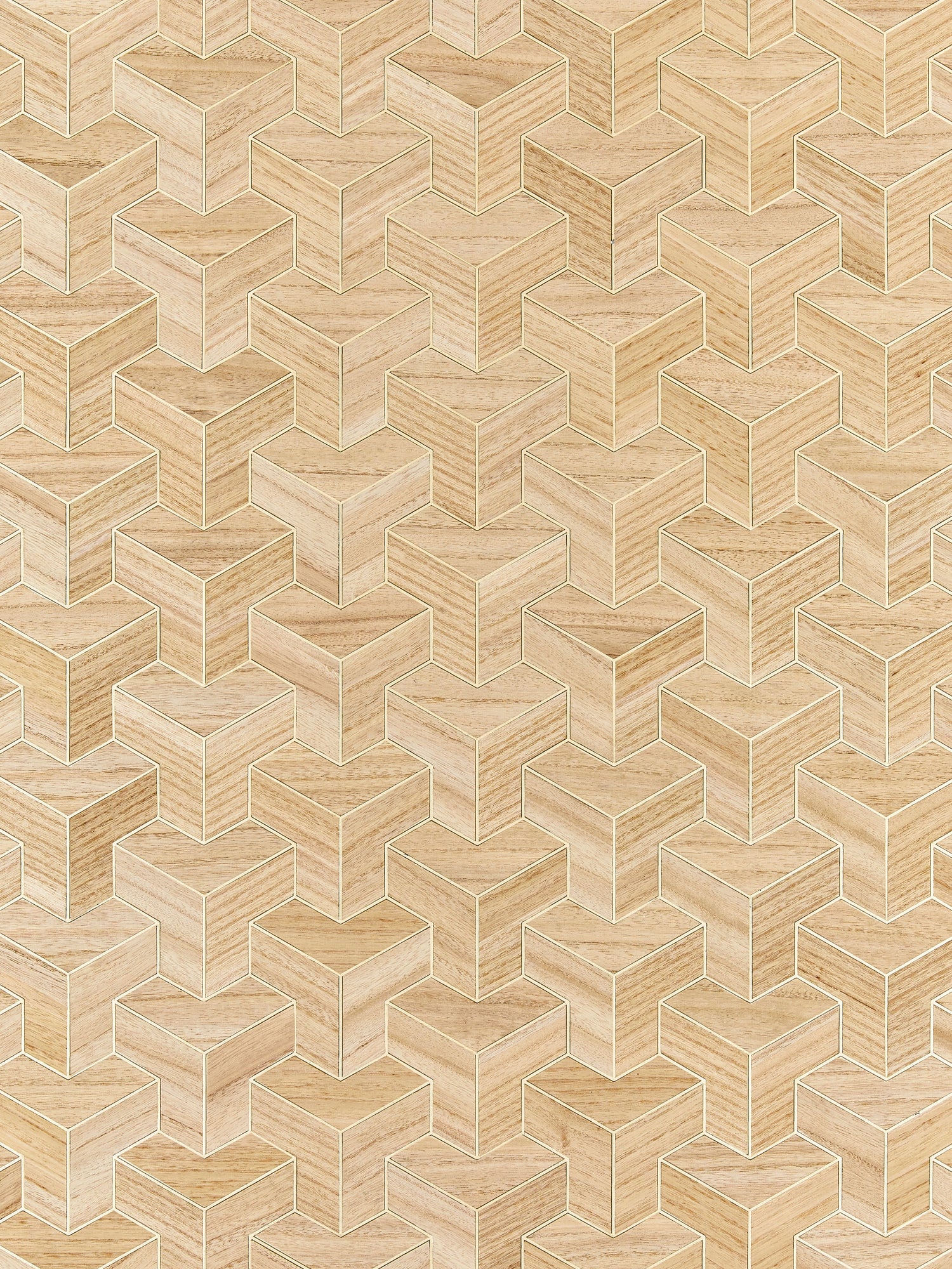 Forte Wood wallpaper in antique color - pattern number SC 0001WP88472 - by Scalamandre in the  collection