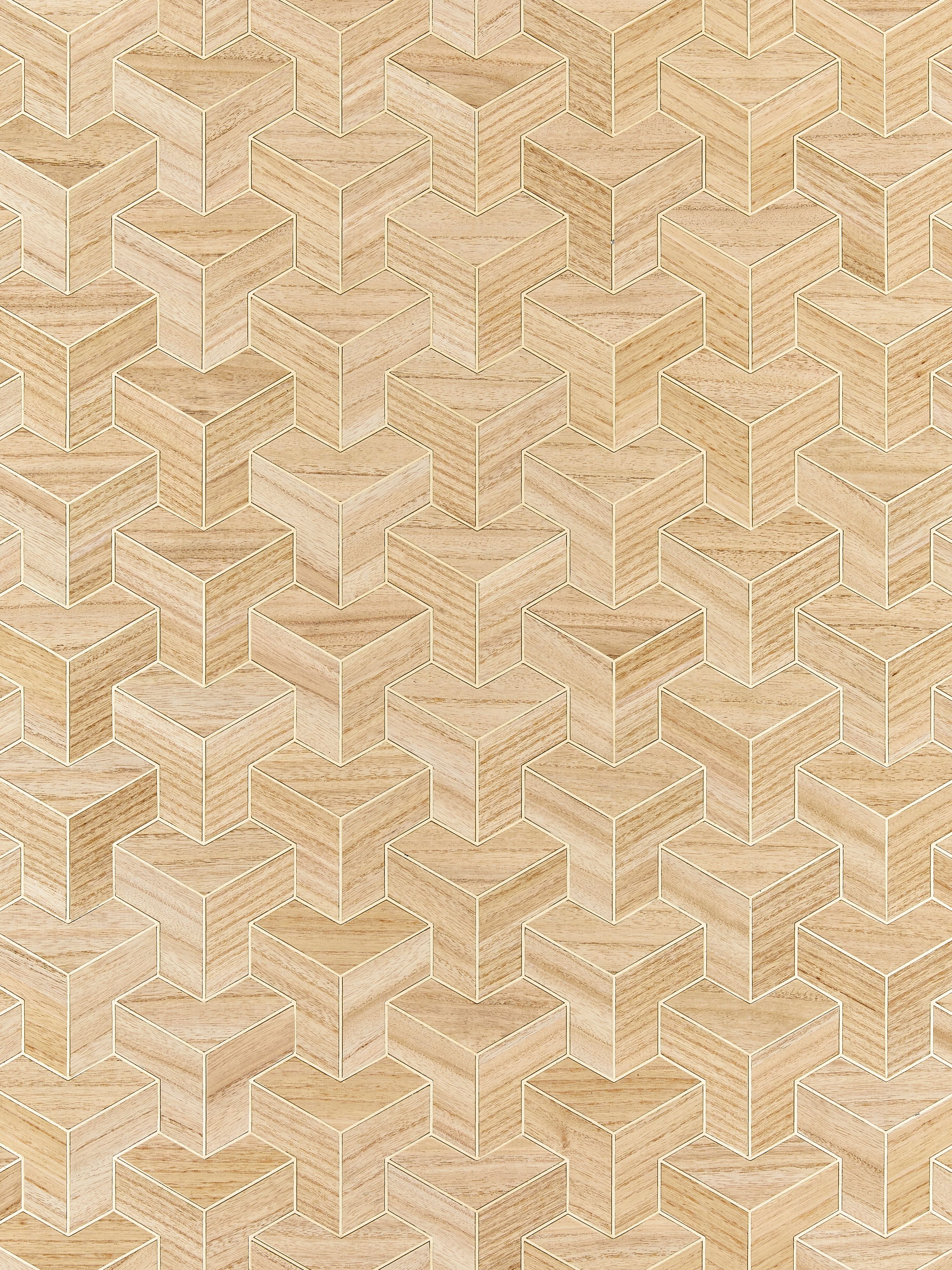 Forte Wood wallpaper in antique color - pattern number SC 0001WP88472 - by Scalamandre in the  collection