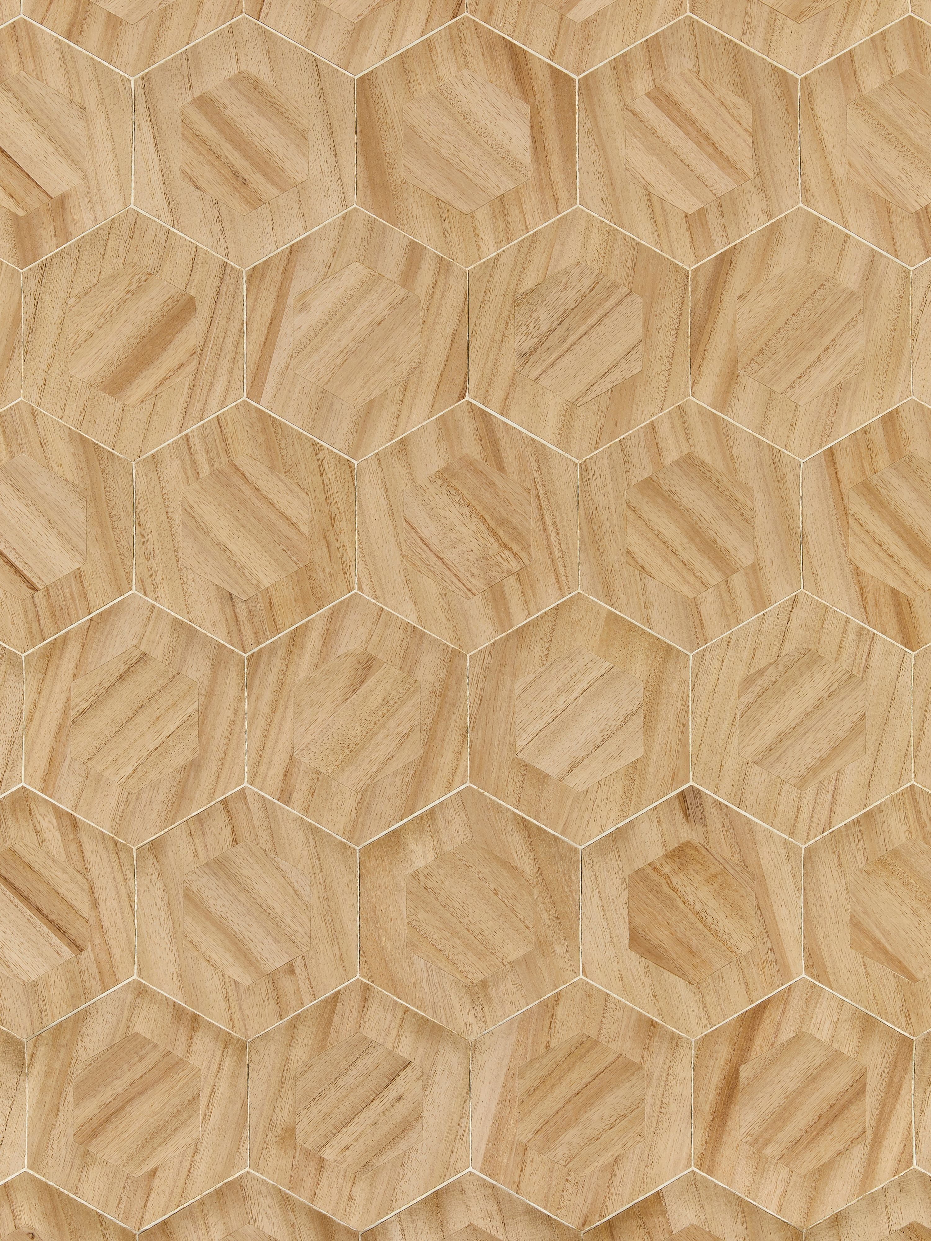 Hexad wallpaper in balsa color - pattern number SC 0001WP88476 - by Scalamandre in the  collection