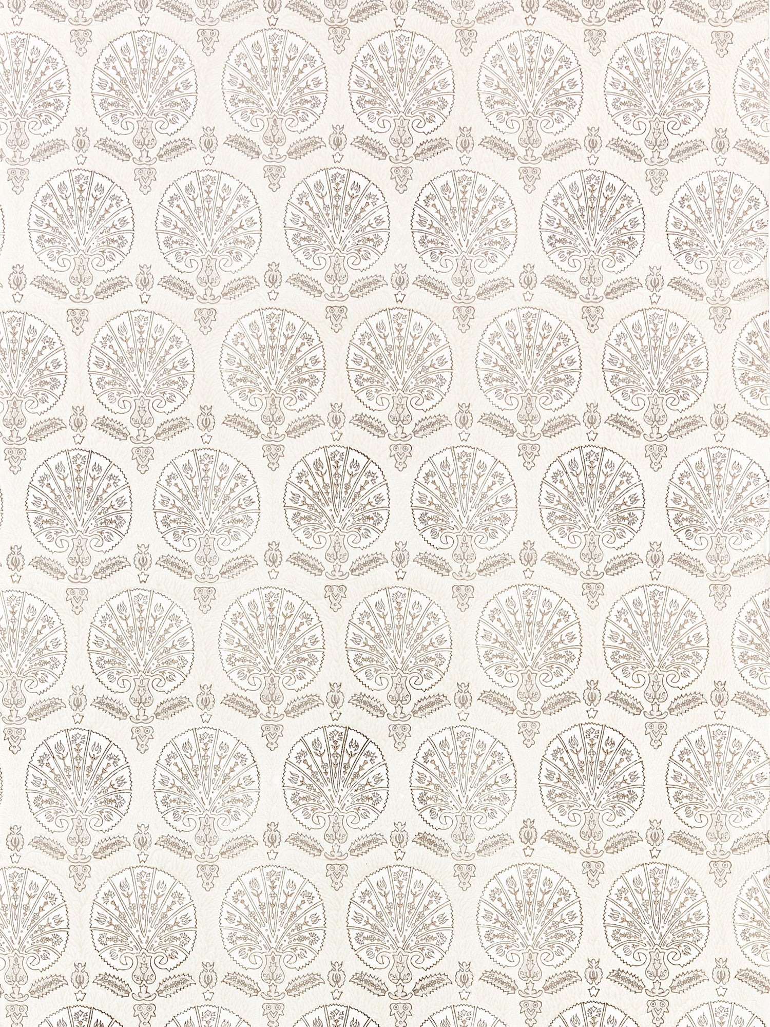 Karanfil Block Print wallpaper in birch color - pattern number SC 0001WP88560 - by Scalamandre in the  collection