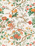 Persephone wallpaper in persimmon color - pattern number SC 0001WP88563 - by Scalamandre in the  collection