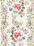 Camellia Trellis wallpaper in cream multi color - pattern number SC 0001WP88566 - by Scalamandre in the  collection