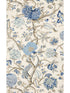 Pondicherry fabric in delft color - pattern number SC 0001WP88585 - by Scalamandre in the  collection