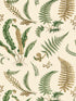 Elsie De Wolfe wallpaper in greens on off white color - pattern number SC 0001WP88592D - by Scalamandre in the  collection