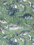Mikonos wallpaper in blue and green color - pattern number SC 0002WP81545 - by Scalamandre in the  collection