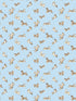 Fete De Chien wallpaper in light blue and suede color - pattern number SC WP88183D0002 - by Scalamandre in the  collection