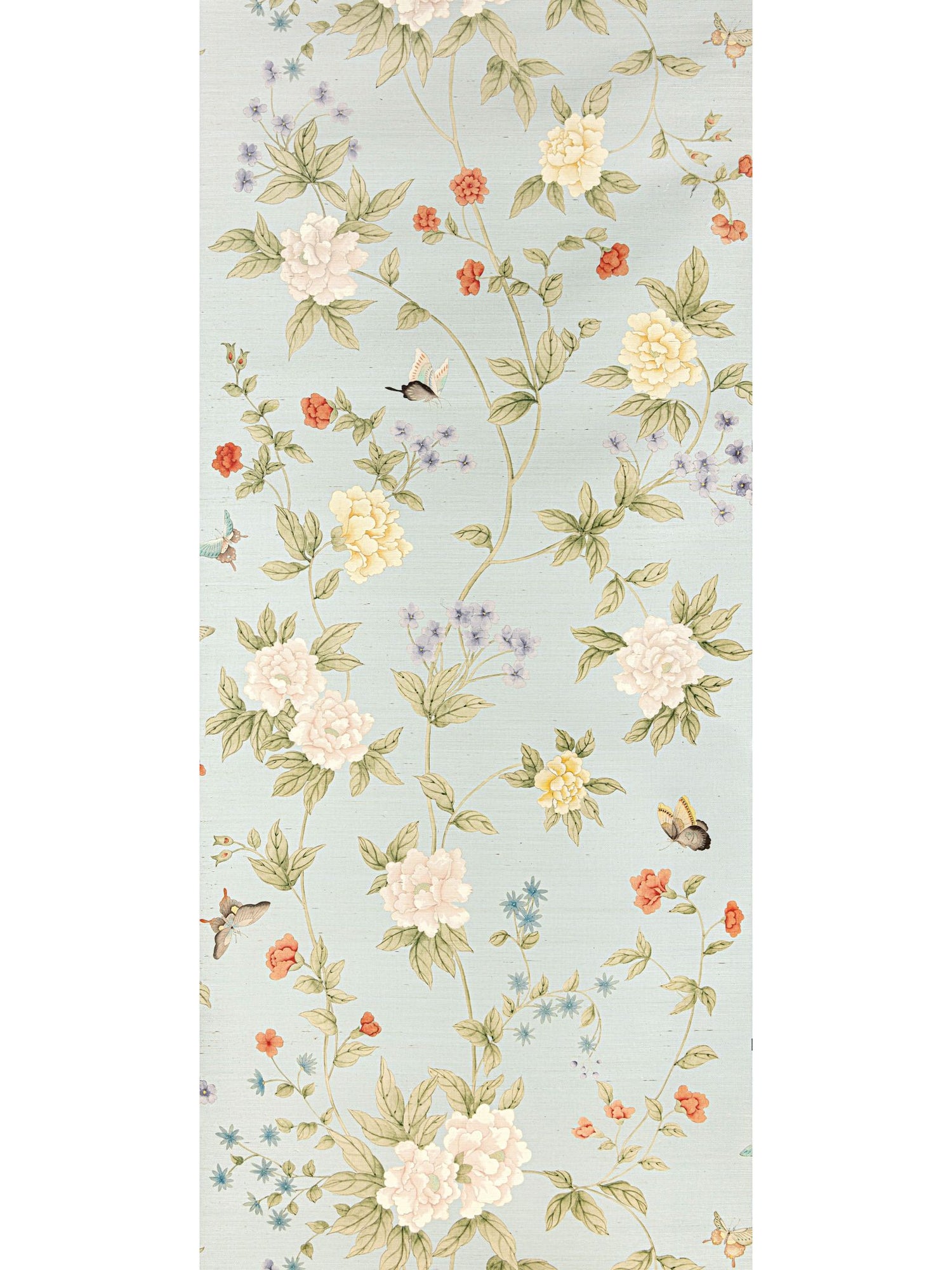 Luoyang Garden Sisal fabric in sky color - pattern number SC 0002WP88382 - by Scalamandre in the  collection