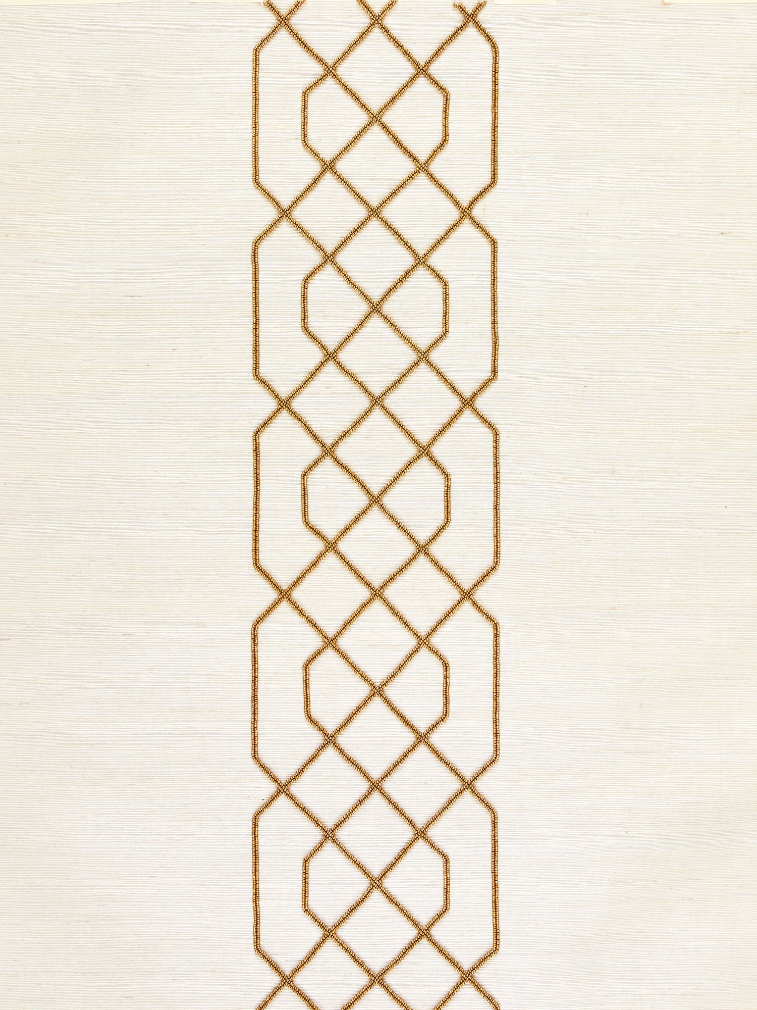 Adelaide Beaded Sisal wallpaper in burnished gold color - pattern number SC 0002WP88385 - by Scalamandre in the  collection