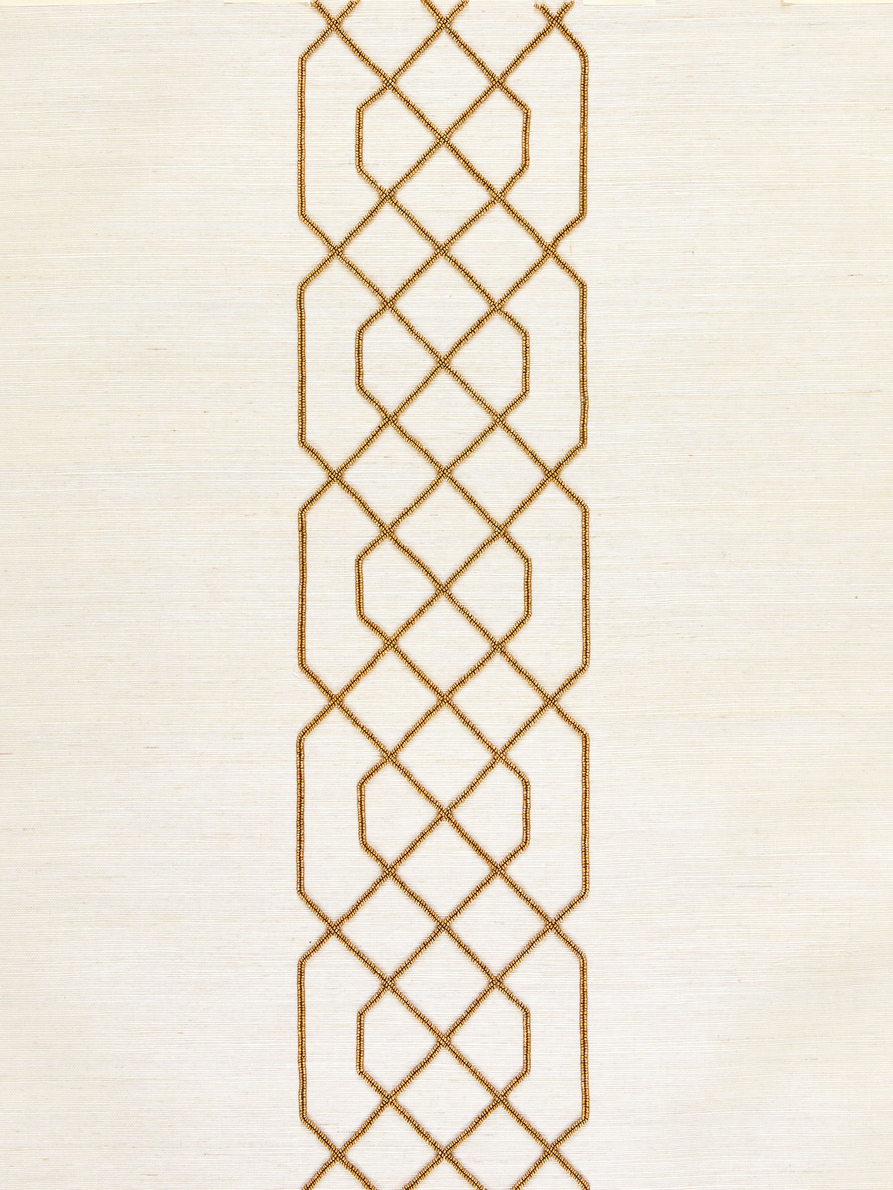 Adelaide Beaded Sisal wallpaper in burnished gold color - pattern number SC 0002WP88385 - by Scalamandre in the  collection
