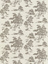 Katsura Embroidered Toile wallpaper in bark color - pattern number SC 0002WP88445 - by Scalamandre in the  collection