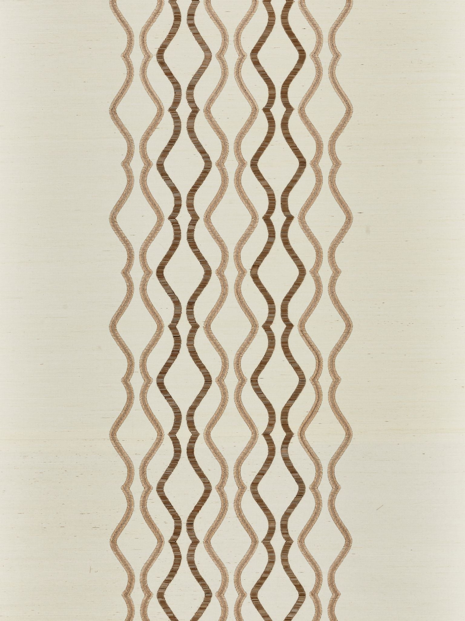 Valentina Embellished Sisal fabric in shell color - pattern number SC 0002WP88447 - by Scalamandre in the  collection