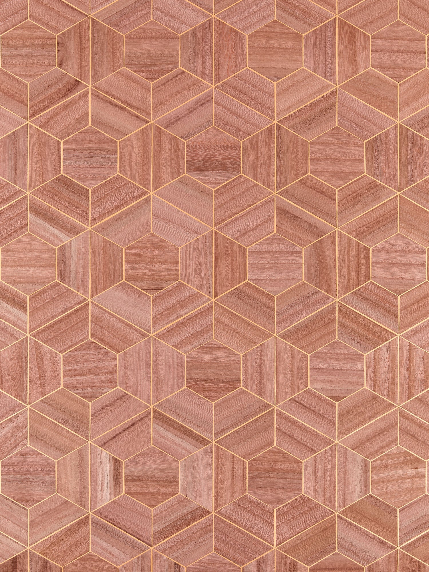 Hive Wood wallpaper in rosewood color - pattern number SC 0002WP88467 - by Scalamandre in the  collection