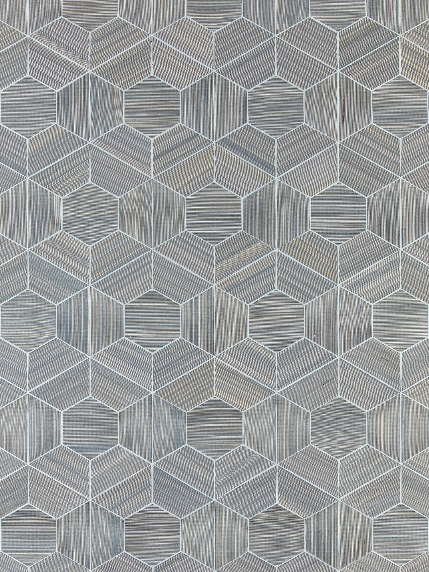 Hive Abaca wallpaper in blue ice color - pattern number SC 0002WP88469 - by Scalamandre in the  collection