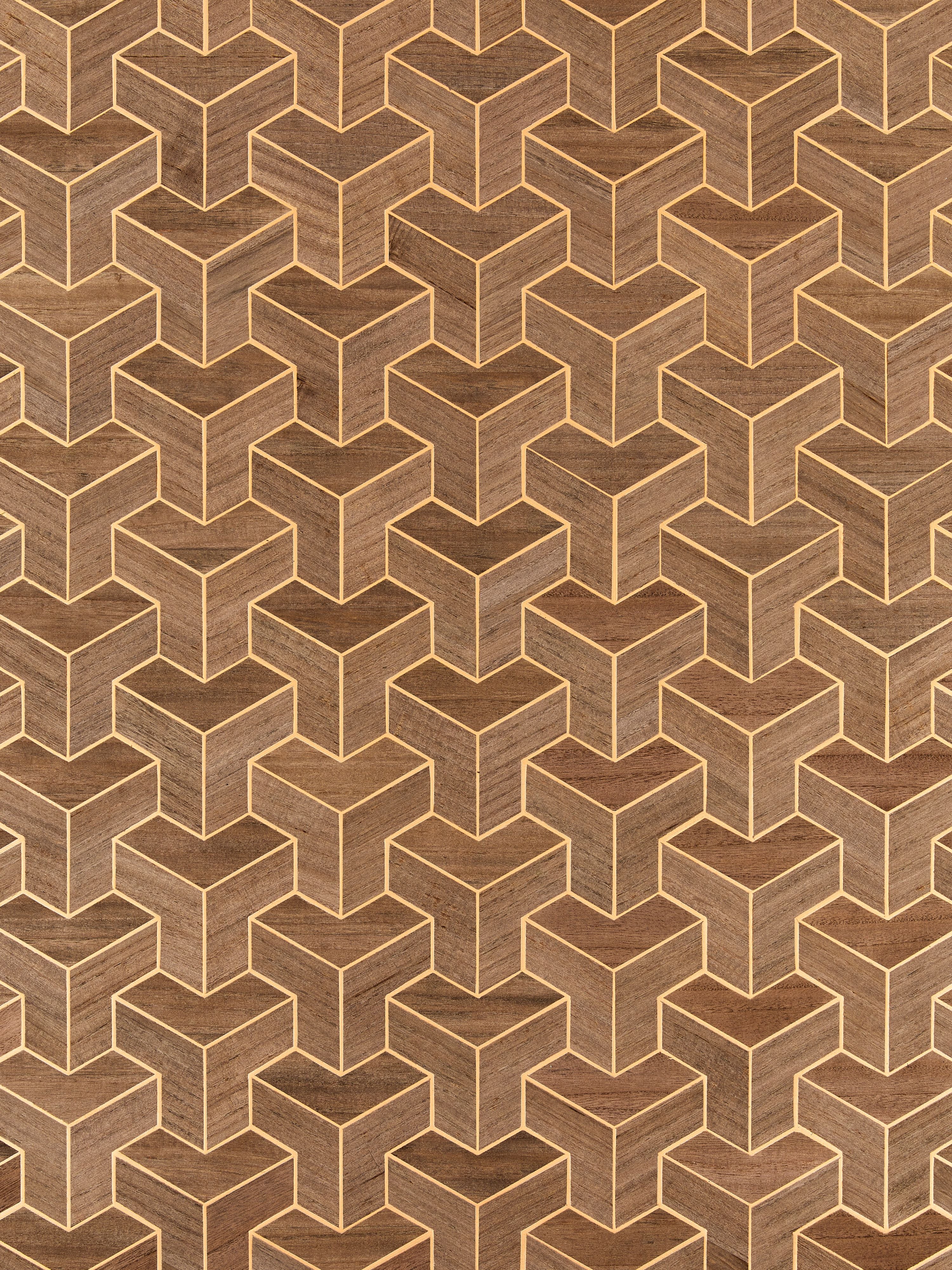 Forte Wood wallpaper in cherrywood color - pattern number SC 0002WP88472 - by Scalamandre in the  collection