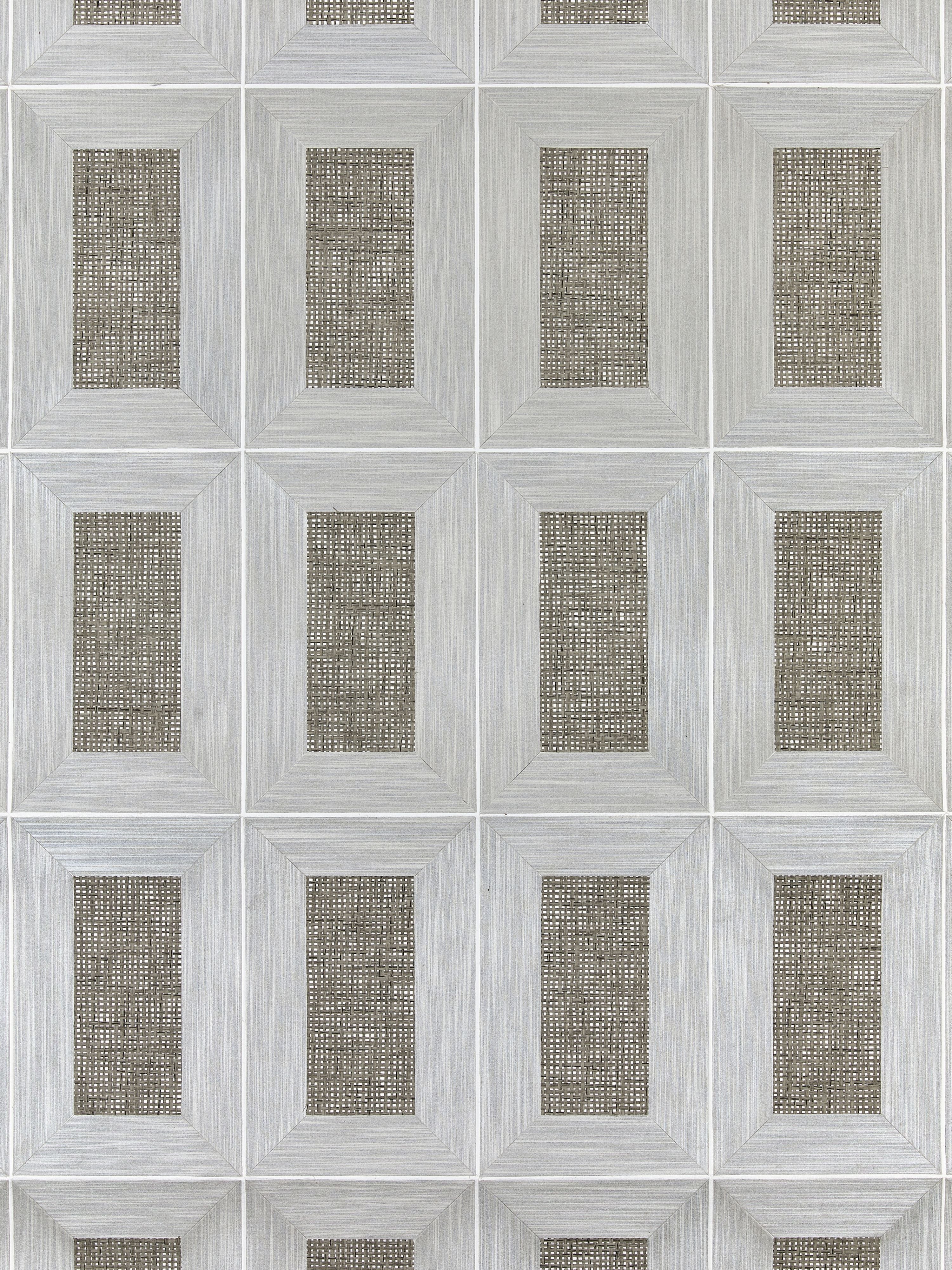 Libro Woven wallpaper in alloy color - pattern number SC 0002WP88474 - by Scalamandre in the  collection